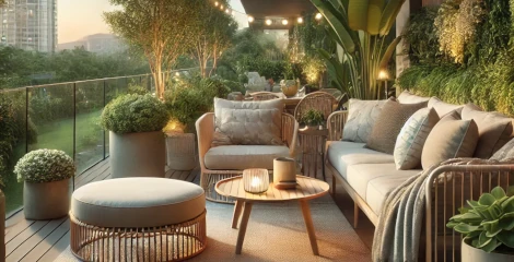 Décoration de terrasse urbaine